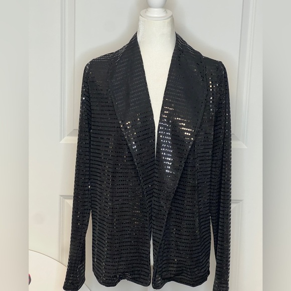 Black Sequin Blazer - Picture 2 of 5